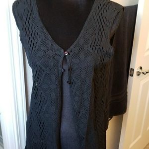 Swim crochet cover up